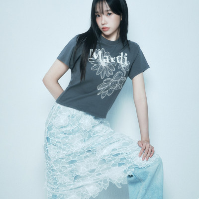 三花修身 5色 SLIM TSHIRT TRIPLE FLOWER